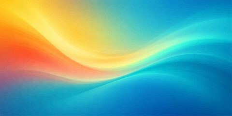 Abstract colorful background with bright rainbow waves and futuristic light curves creates a vibrant motion texture for a modern vector wallpaper design © PAGLAA