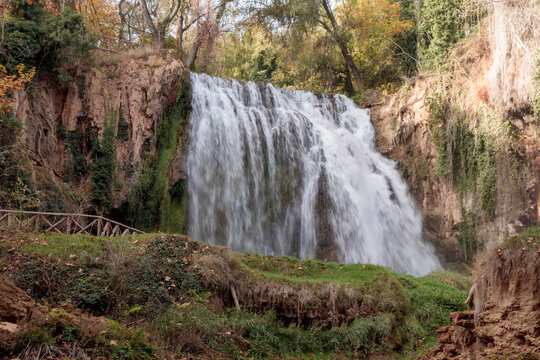 Monasterio de piedra waterfall cascading down rock formations