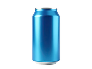A single serving of canned soda sitting on a white background, ready for use in various commercial or personal projects