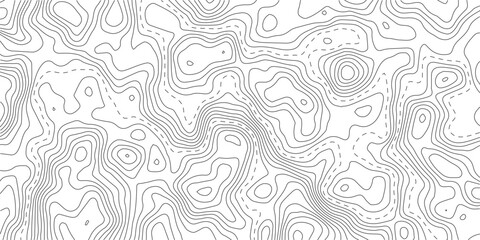 Vector geographic contour mounted map background.The stylized height of the topographic map contour in lines and contours isolated on transparent.  © AFROZAOPORNA