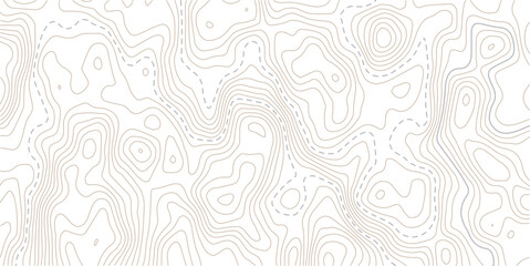 Light topographic topo contour map background. Geographic abstract grid. vector illustration.Contour maps topo contour map on white background, Topographic contour lines.  © AFROZAOPORNA