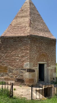 Esiruddin Ebheri Tomb, located in Afyonkarahisar, Turkey, was built during the Seljuk period.