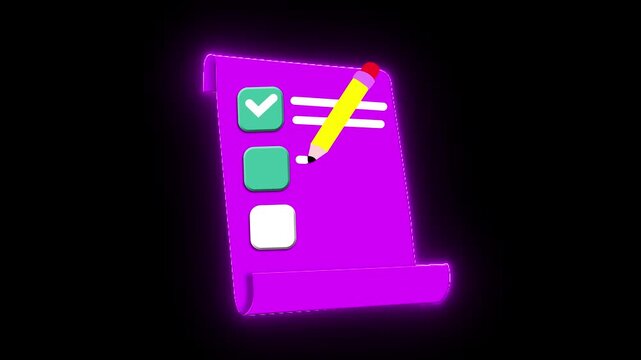 Business Checklist. Priority List Checks, Check Mark List and Checking Paper to Do Checklists.4k video

