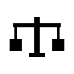 Heavy Duty Block Style Justice Scale Icon