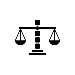 Classic Tiered Base Justice Scale Icon