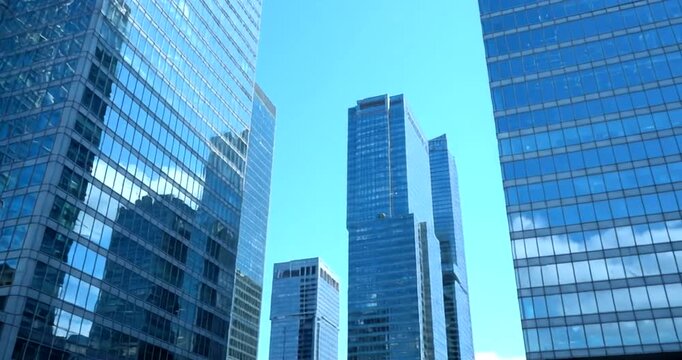 Modern Skyscrapers in City Center.