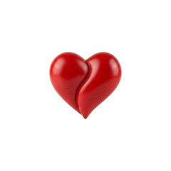Fototapeta premium Broken heart symbolizing love and heartbreak