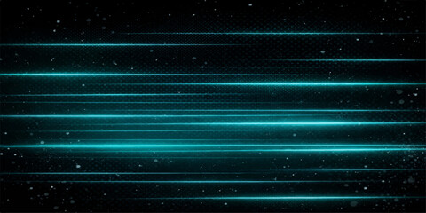 A digital art illustration of an abstract blue background featuring a bright starry galaxy pattern with glowing particles flowing through the dark night sky of a cosmic universe design © Md