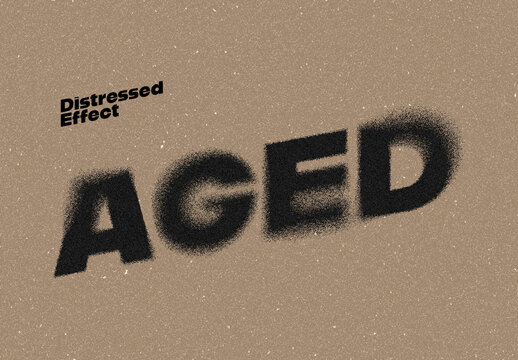 Dust Distressed Text Effect