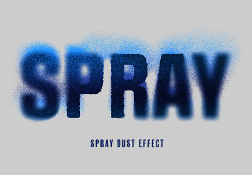 Haze Spray Dust Text Effect