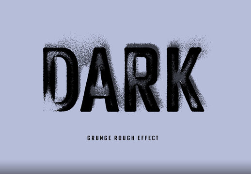 Dust Grain Fade Grunge Text Effect