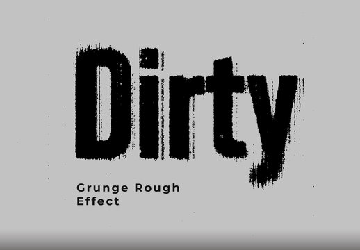 Distressed Grunge Rough Text Effect