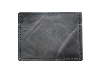 Black leather patch isolated white background.Clipping path 
