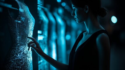 Illustration of artificial intelligence in the fashion industry