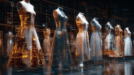 Illustration of artificial intelligence in the fashion industry