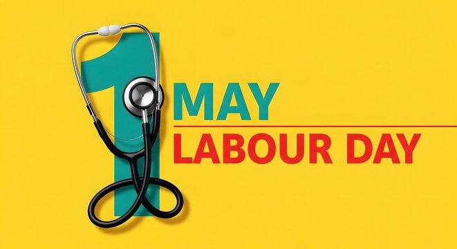 Labour day celebration with medical theme
