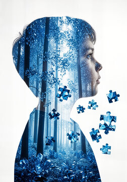 World Autism Awareness Day Blue April