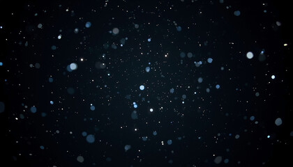 Obraz premium falling snowflakes on black