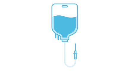 Intravenous Bag Image, Vector Illustration, Healthcare Concept, Medical Treatment