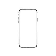 A simple black line drawing of a smartphone