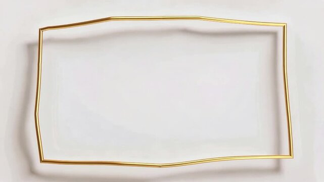 Wavy Wooden Frame Borders In White Studio.