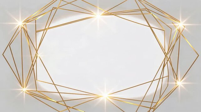 Geometric Light Ring Orbs Form Abstract Structure.