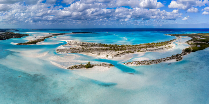 Aerial Panoramic Moriah Harbour Cay National Park