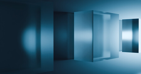 3d glass cube wallpaper