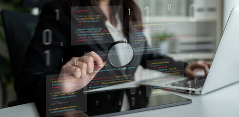 Unsecure and buggy programming code filled with errors and strange logic. Code contains insecure queries, broken validation, weird functions, and programming flaws for demonstration. Latch © InfiniteFlow