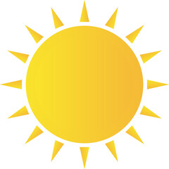 Sun uv icon element 