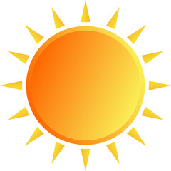 Sun uv icon element 