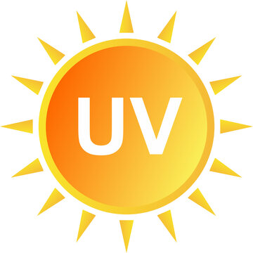 Sun uv icon element 