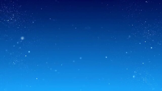 A serene night sky with stars shining brightly in the dark blue gradient atmosphere from a distant viewpoint