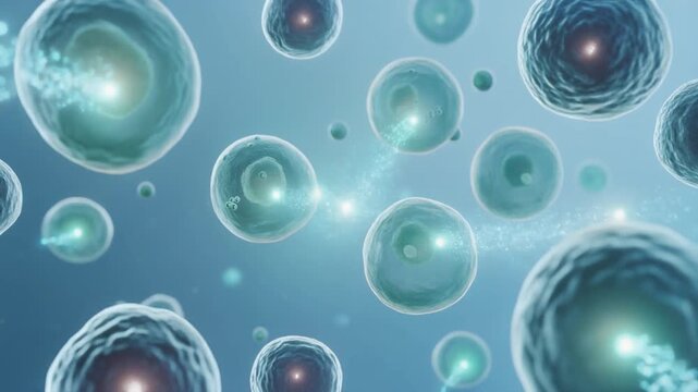 Cinematic depiction of interferon signaling as cellular alarm, transmitting vital signals between cells