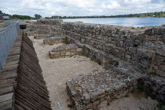 Archaeological excavation ruins at Proserpina Roman Dam site