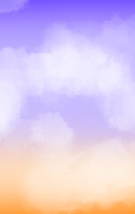 Pastel Purple Sky with Soft Cloud Gradient Blur