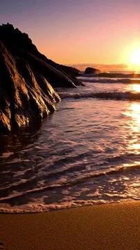 Underwater Caustic Light Play An overhead or split-level shot revealing dynamic caustic light patterns dancing across the sandy seafloor or submerged smooth rocks. Emphasize the gentle, flowing