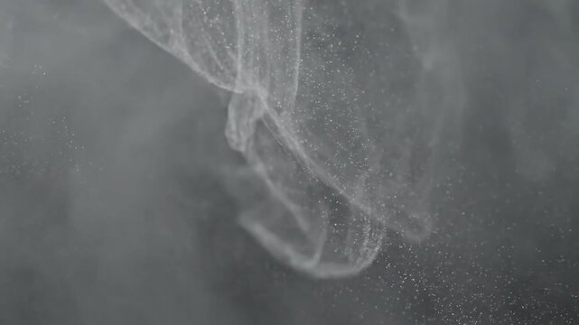 Laminar Fog Flow Detail A macro shot focusing on smooth, parallel layers of matte fog, showcasing the subtle, uniform movement and fine textural lines within each layer.