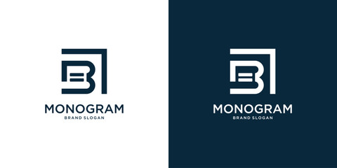 Creative Monogram letter logo with initial B with modern concept Premium Vector © arif