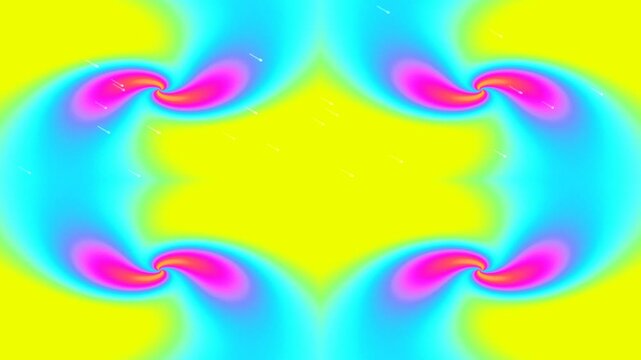 Colorful Abstract Plasma Flow with Vibrant Neon Swirls