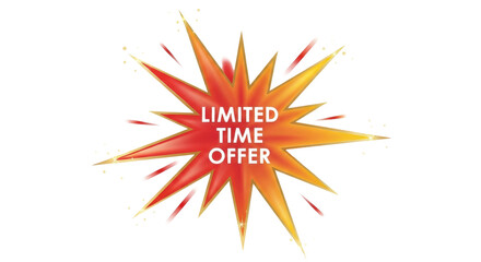 Dynamic starburst badge for limited time offer labels and retail marketing graphic elements