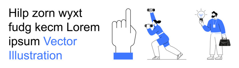 Business innovation, creative thinking, entrepreneurship, productivity, technology, workflow. A person holding a light bulb and another taking pictures. Business innovation and creative thinking