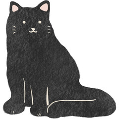 水彩風のかわいい猫イラスト素材｜猫・動物・ペット