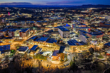 Obraz premium Greenville, South Carolina downtown