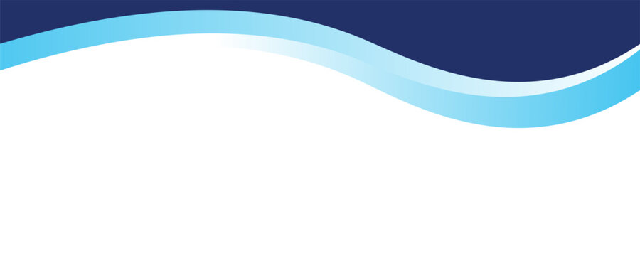 Abstract Blue Wave Header Background with Modern Corporate Curve Design