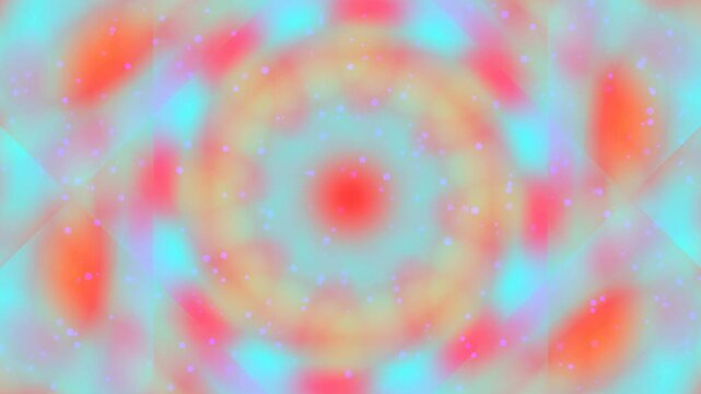Colorful Neon Light Pattern with Abstract Symmetry for Digital Art