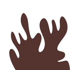 Obraz premium chocolate hand print