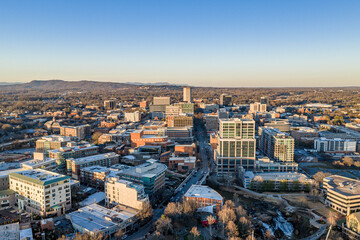 Obraz premium Greenville, South Carolina downtown