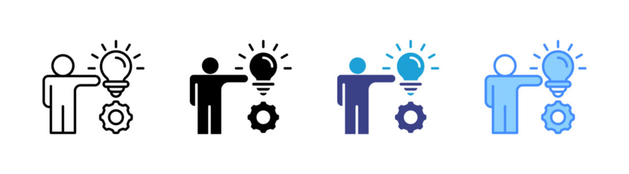 Proactive icon set multiple style collection