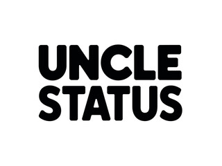 Bold black sans-serif typography displays the brand name Uncle Status on a white background.